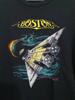 Черная футболка Boston Band Хлопок Полный размер Унисекс S-5XL Унисекс Футболка