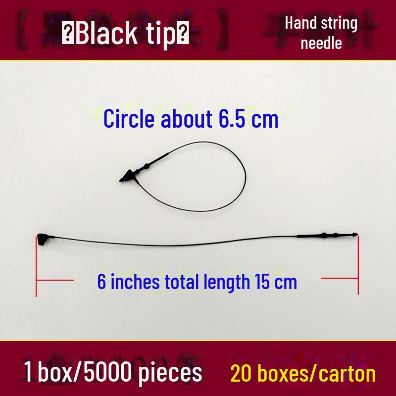 Прозрачный пластиковый шнурок с пряжкой для бирок на одежду