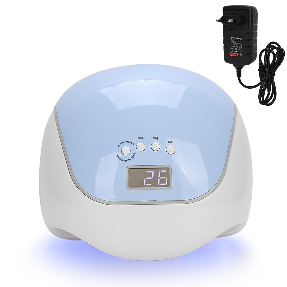 120W Professional LED UV Gel Nail Polish Dryer Lamp Intelligent Nail Curing MachineEU Plug 110‑240V