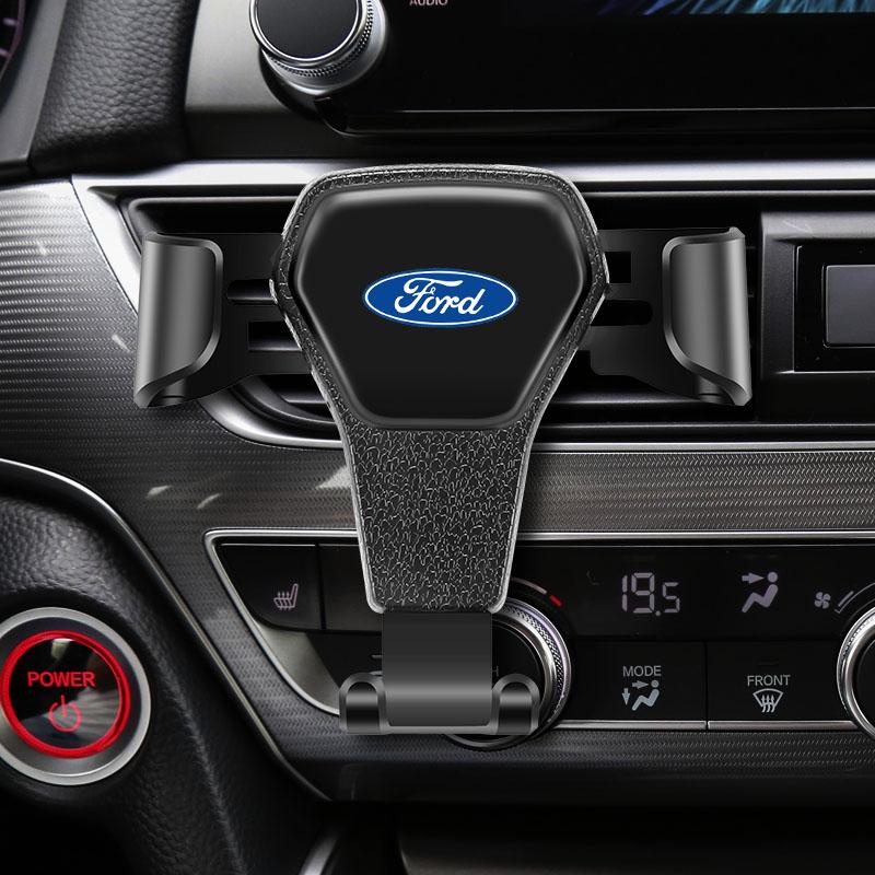 AKM1 Gravity Car Phone Holder Air Vent GPS Stand Accessories For Ford F150 Ranger Fiesta Focus Transit Mustang Mondeo MK2 MK Ecosport