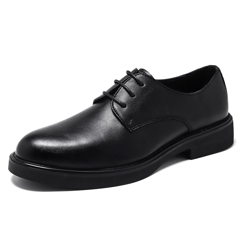 Fashion Classic New Office Interview Men's Business Shoes Lace Up Simple Men's Leather Casual Shoes High-quality Work Shoes Versatile