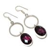 Аметист Драгоценный камень 925 Стерлинговое серебро Подарок Ювелирное изделие Серьга 2.25"