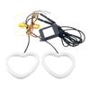 12v Car Heart Angel Eyes Rgb Cotton Halo Rings Led Drl Control Light Diy Headlight Turning Bt Drl Shaped Motorcycle App Hea K5c0