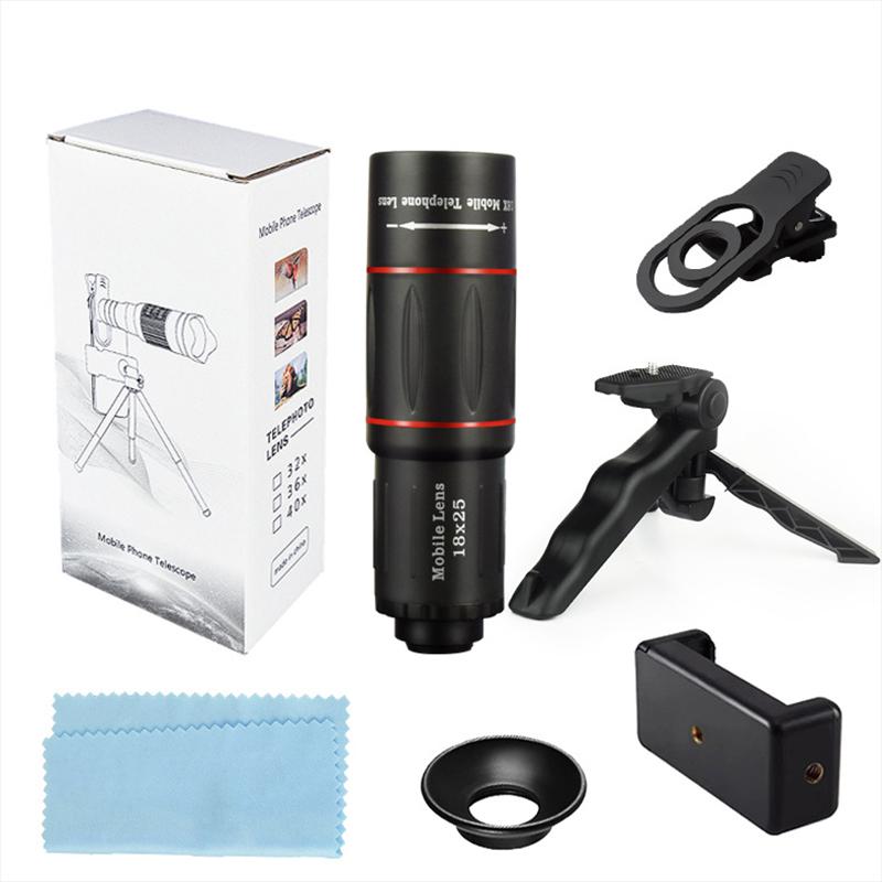 18X Telescope For Mobile Phone Zoom Lens For Cell Phone Camera Protector Iphone Cell Phone Lenses Accessories Telephoto Lens