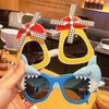 Children's Funny Sunglasses Cartoon Personalised Fashion Shark Shape Photo Prop Cute Glasses Boys Girls Beach Party Decoration
