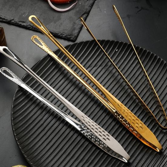 Зажим для барбекю Нержавеющая сталь Легкое управление одной рукой Здоровое приготовление пищи с полой конструкцией Гладкая поверхность