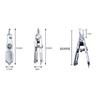 Multi-Functional Fishing Scissors With Serrated Blade Portable Stainless Steel Lure Pliers Cut Pe/Carbon Line Fishing Tackle