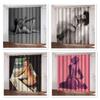 Sexy Retro Nude Lady Beauty Woman Girl Thin Darkening Window Blind Curtains for Kids Bedroom Living Room Kitchen Door Home Decor