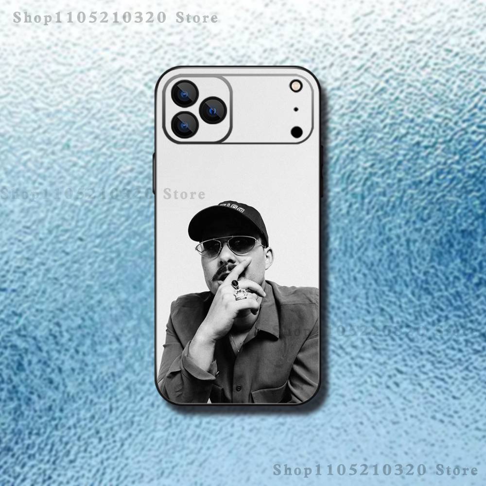 Singer D-Dellafuente Phone Case For iPhone 17,16,15,14,13,12,11 ,Pro Max,XS,X,XR,SE,Mini,8,7,Soft Silicone Black Cover