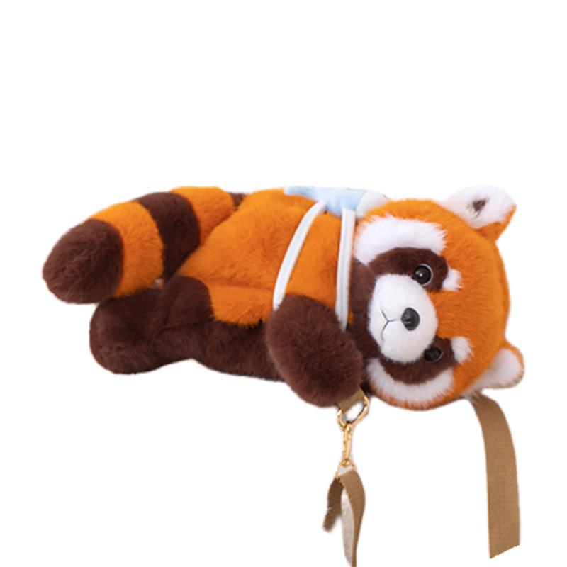 Plush Raccoon Stylish Bag Cute Panda Backpack Cuddly Penguin Soft Toy Perfect Kids For