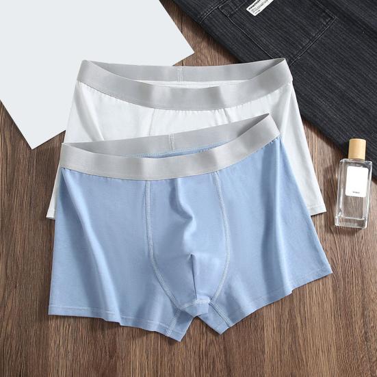 Мужские трусы-боксеры средней посадки с эластичным поясом в стиле пэчворк, цветные шорты, U-образные дышащие трусы