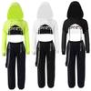 Jazz Costume Hip Hop Girls Clothing Net Sleeve Cover Up Top Vest Pants For Kids Performance Street Dance Clothes