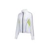 Li Ning Fitness Series Color Block Zip-Up Stand Collar Jacket Women Jacket Standard-White AJDT696-2