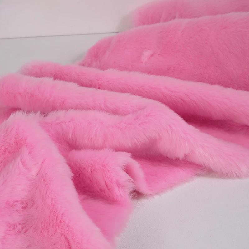 50x180cm Flush Artificial Fur Thickened Imitation Fox Fur Grass Faux Fur Fabric for Counter Decoration Carpet Clothes Scarves