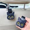 2pcs Cartoon Cute Cat Car Clip Backseat Hook Organizer Holder