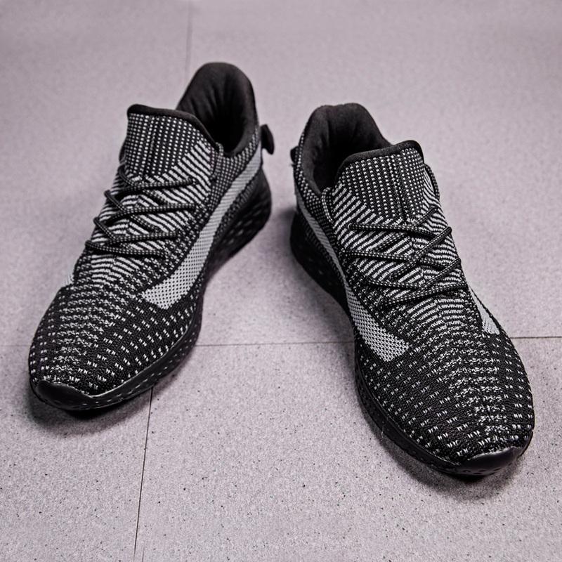 Мужская обувь большого размера 38-48, сверхлегкие кроссовки с дышащей сеткой и летающей тканью