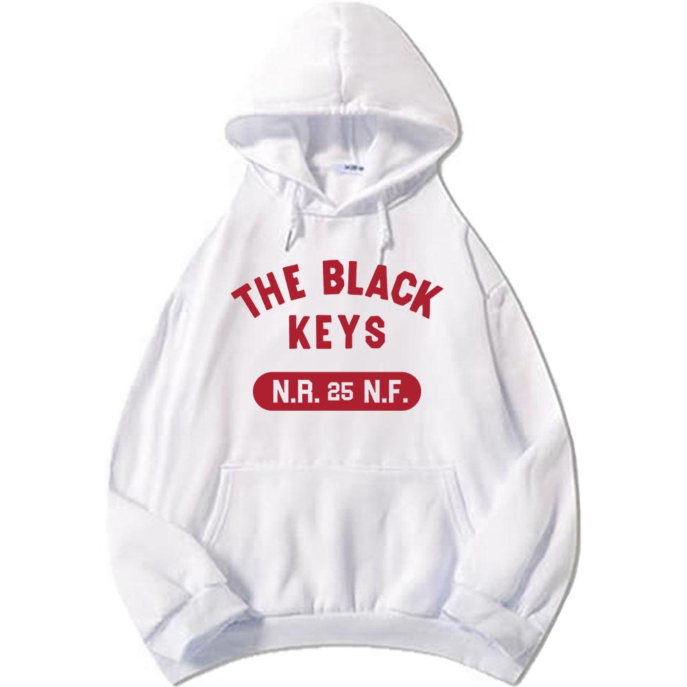 The Black Keys NRNF Худи с длинным рукавом Флис Мужская толстовка с капюшоном Повседневная Унисекс Уличная одежда Тяжелый Ментальный Стиль Пуловер