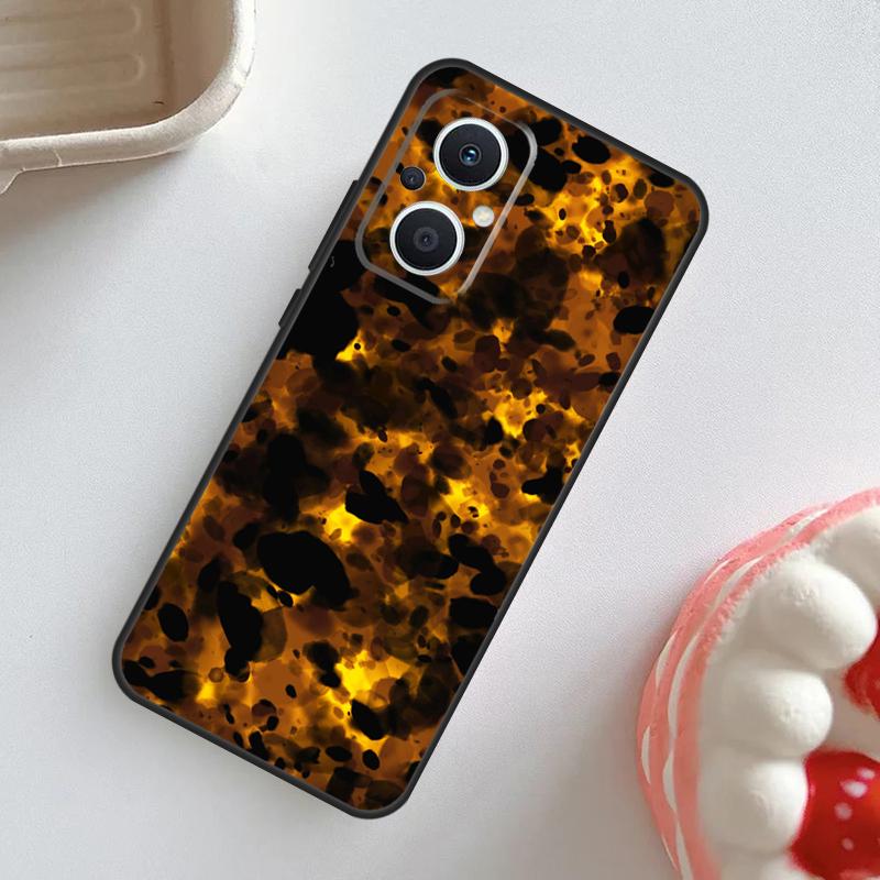 Чехол с узором под черепаховый панцирь для OPPO Reno 11F 8T 4Z 5Z 4 6 7 8 5 Lite 10 Pro OPPO Find X2 X3 Lite X5 X6 Pro