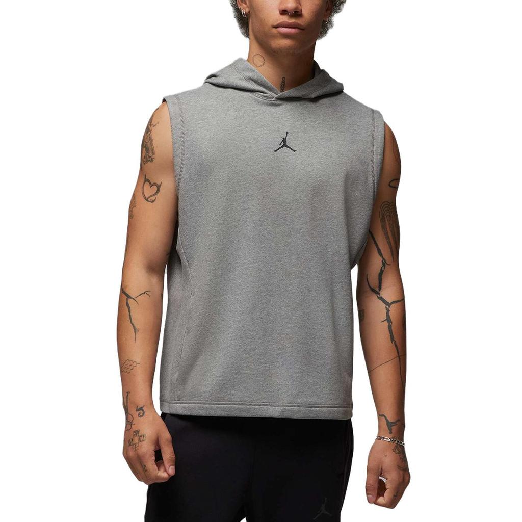 New Jordan Dri-FIT Sport Sleeveless Breathable Pullover Hooded Vest Grey DZ0572-091