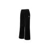 Embroidered Logo Woven Casual Pants Women Bottoms Black 534754-01