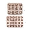 12/24 Cavity Doughnut Baking Pan Nonstick Cake Baking Pan Carbon Steel Mini Donut Mold Doughnut Bakeware Tray Durable