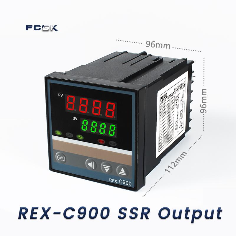 REX-C100 ПИД-регулятор температуры 220 В 400 градусов Цифровой термостат Выход 40 А Твердотельное реле (SSR) Термопара типа K