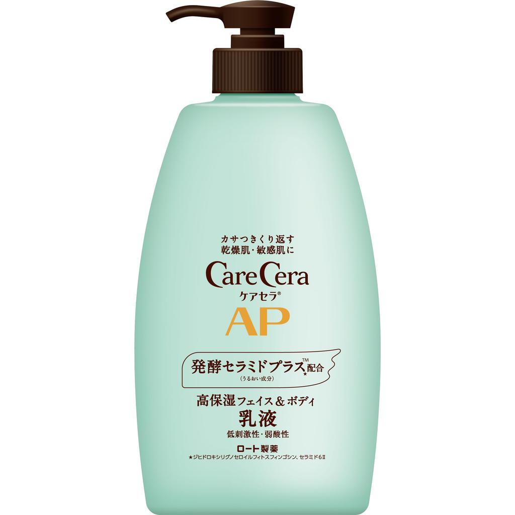 CareCera AP Face Body Large Capacity 400ml Ceramide Plus x 7 Types of Natural & Lotion, (Contains Ceramides)
