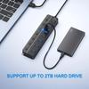 7 в 1 USB 3.0 концентратор 5 Гбит/с высокоскоростной разветвитель с переключателем управления USB док-станция OTG адаптер для ПК портативного компьютера
