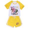 5084 Детский Рождественский ПОП Руми Зои Мира Принт Футболка Шорты Спортивный Костюм Комплект Одежды