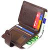 Компактный мужской кошелек из натуральной зернистой кожи CANPELLINI Purse 21686 Коричневый