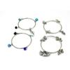 GURJARI JEWELERS Женские окисленные браслеты из 4 браслетов с бирюзой, Evileye и бусинами Gungru, набор браслетов с подвесками