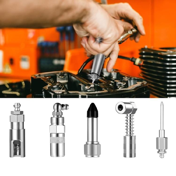 Multipurpose Lubrication Accessory Kit 90° Needle Nozzle, Dispenser, Injection Needle for Maintenance Machine Upkeeping