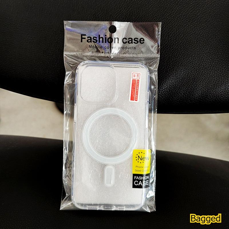 Магнитный чехол для телефона Apple iPhone 17, Прозрачный Magsafe 14, Акриловый 15 Pro, Полное покрытие для iPhone 16