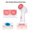 Silicone Face Brush Waterproof Electric Facial Cleansing Brush Skin Cleaner Spin Wash Pores Deep Cleaning Tool Remove Acne