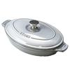 Staub Pot Oval Электрическая плита круглая 23 см графитово-серый 1332318 Эмаль литье 40509-581-0 [Товар]