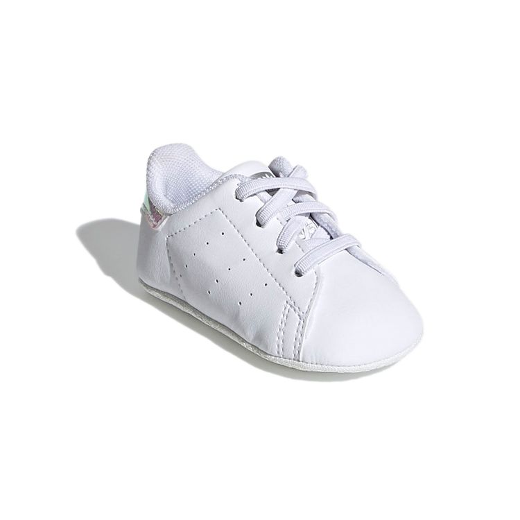 Adidas Stan Smith Crib White Green Детские кроссовки Cloud-White FY7890