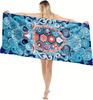 1PC Oversized Lightweight Beach Towel Bohemia pattern turtle Quick-Dry Beach Towel For Yoga Tourism Beach GYM Camping Swimming