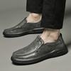 Мужская деловая обувь высокого класса, классические лоферы на толстой подошве, износостойкие, повседневные, универсальные, из натуральной кожи