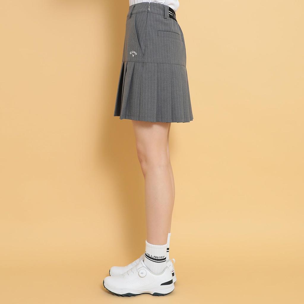 Skirt Golf C25128204 SS [Callaway] Women's (Pleated/Pinstriped Pattern) / / 1020_Gray