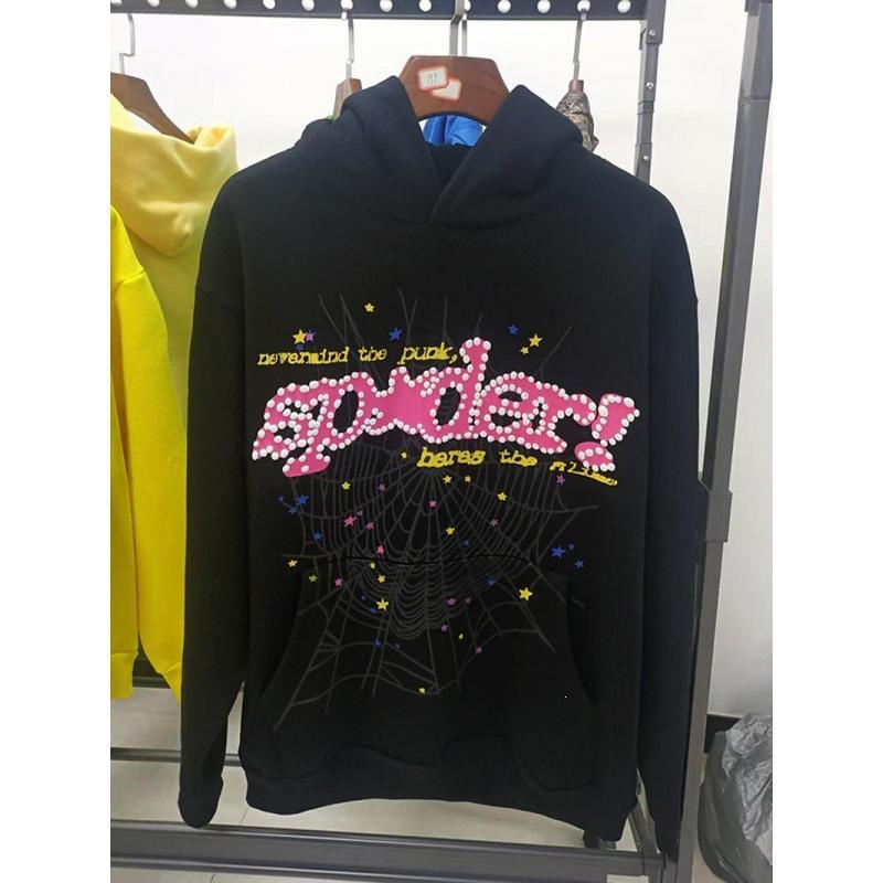 New pullover print American trend street heavy loose men's and women's hooded sweater set