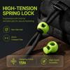 30Pcs End Round Spring Cord Lock Single Hole Round Fastener Buttons Toggle Stoppers  For Backpack