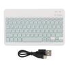 Wireless Keyboard Ultrathin Wireless Bluetooth Backlit Keyboard for Tablet Phone and Desktop Computers(Light Green )