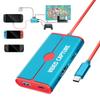 Карта захвата для Switch, Совместима с Switch 2 и оригинальным Switch, 4K [Популярные синий и красный цвета Switch] Lemorele Потоковая передача игр, Демонстрация экрана
