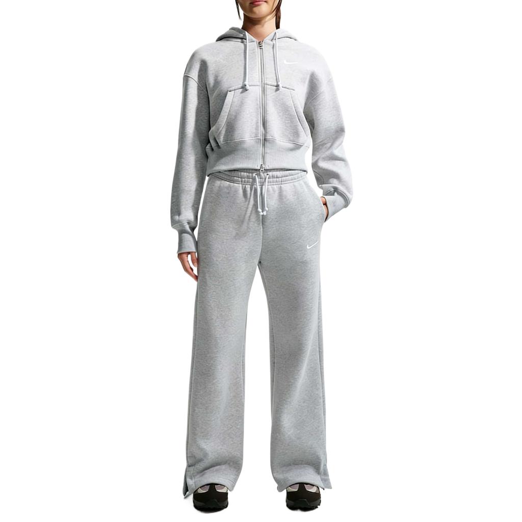 Nike Спортивные штаны Phoenix Fleece Однотонные Широкие штаны с высокой талией Женские штаны Чистый платиновый Теплые тона Парус IH1012-043