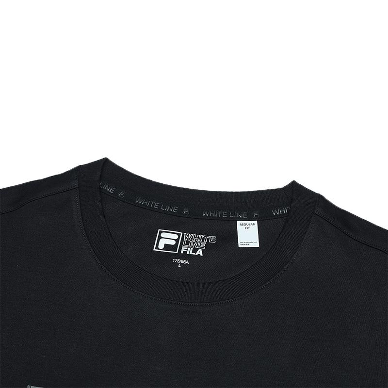 Fila American Classic Fashion Loose Comfortable T-Shirt Men Tops Black F11M438117FBK