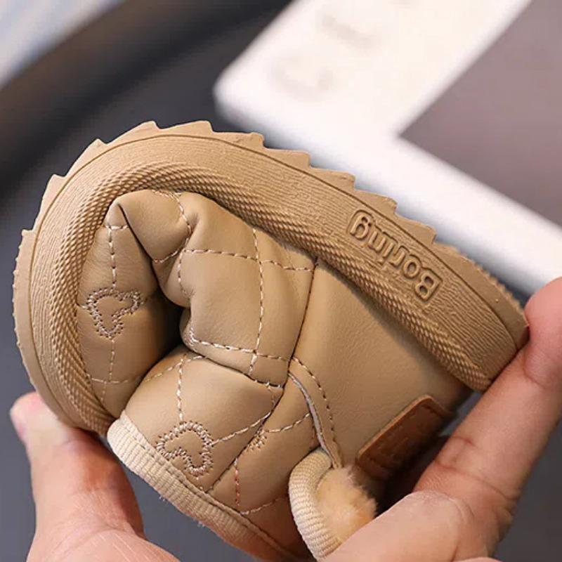 Children Snow Boots for Baby Girls Kids Winter Shoes Warm Plush Fashion Toddler Cotton Short Boots