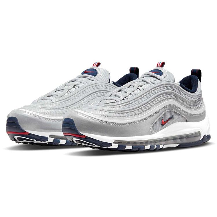 Nike Кроссовки унисекс Air Max 97 OG SP Puerto Rico Silver Metallic-Silver Varsity-Red DH2319-001