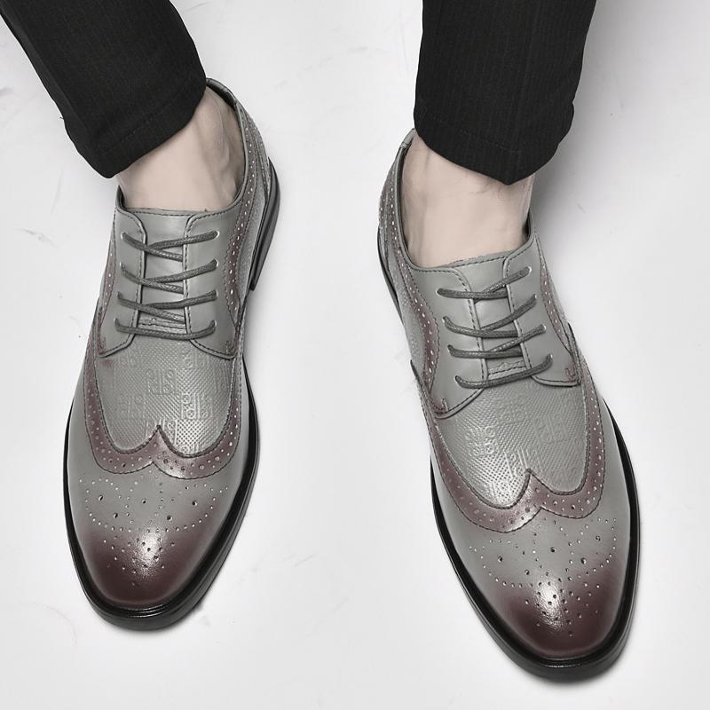 Модная мужская формальная кожаная обувь Роскошные дизайнерские модели для отдыха на природе и для бизнеса Элегантная мужская свадебная обувь