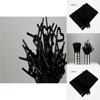 100pcs Black Bendy Straws Ideal For Elegant Birthday And Summer Party Drink Needs