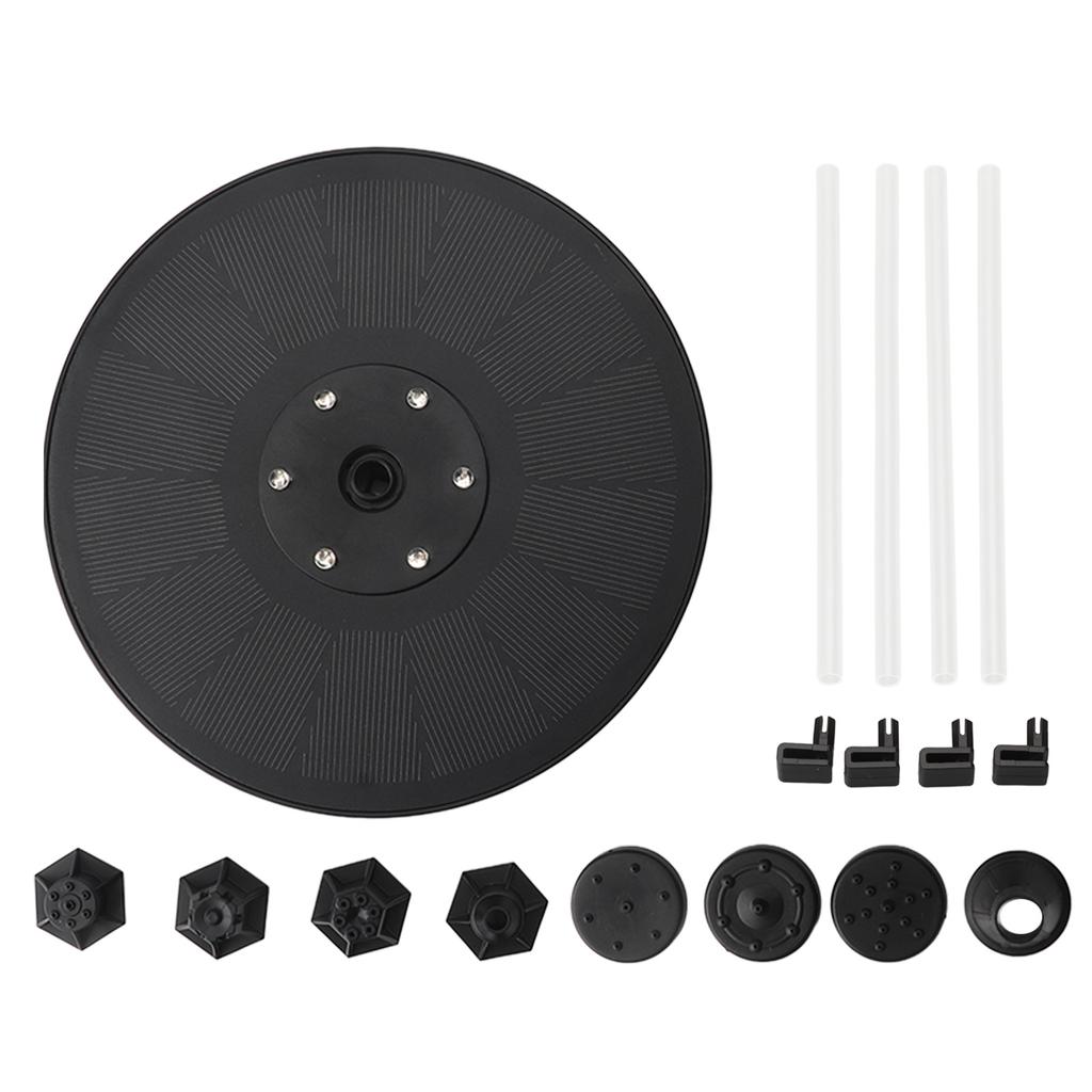 3W 7V Солнечный Фонтан с Насадкой Плавающий Фонтанный Насос Для Поилки Птиц Садовый Ландшафт